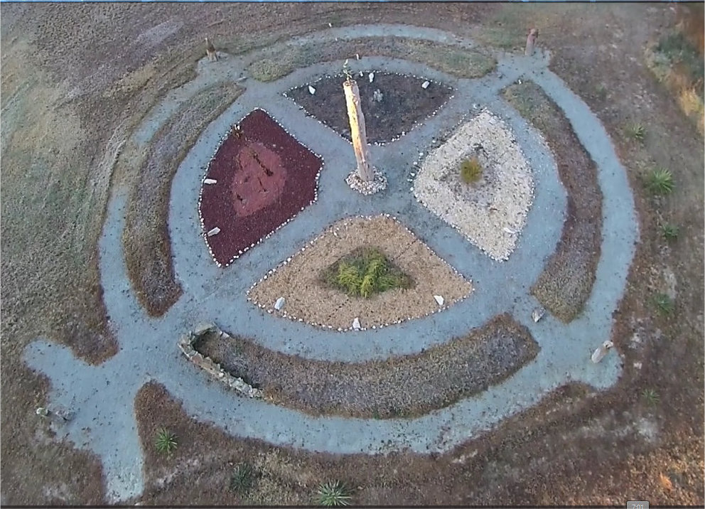 A Medicine Wheel at Southern Virginia Botanical Gardens